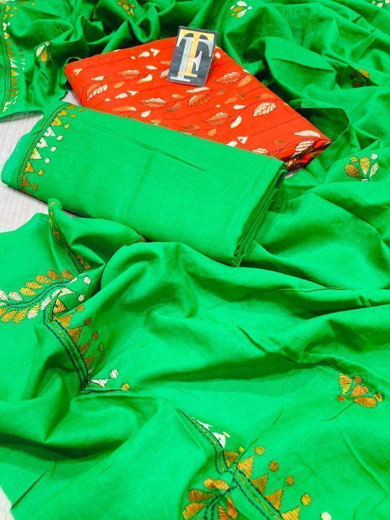 Mixed Match Kantha Stitch