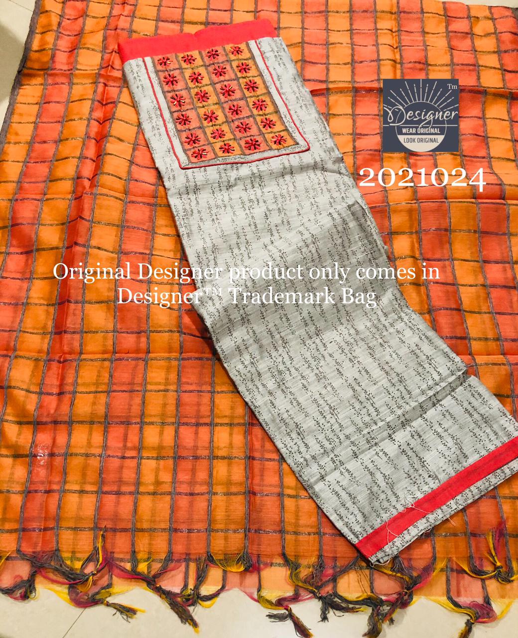 Slub chanderi silk top