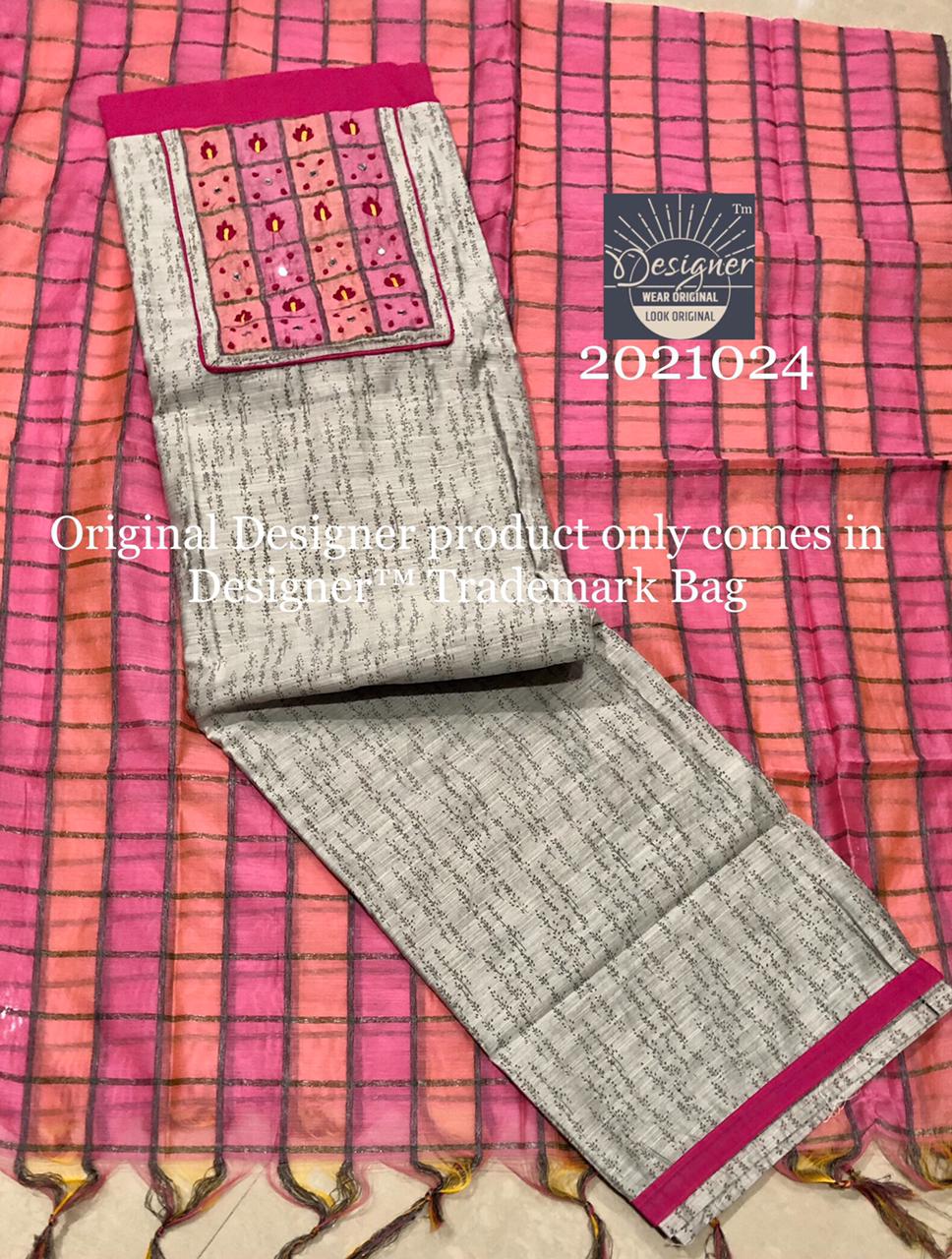 Slub chanderi silk top