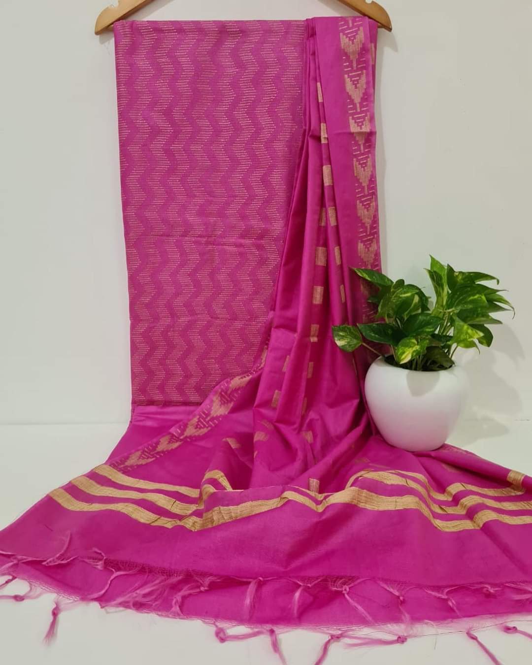SEMI TUSSAR SILK SUITS