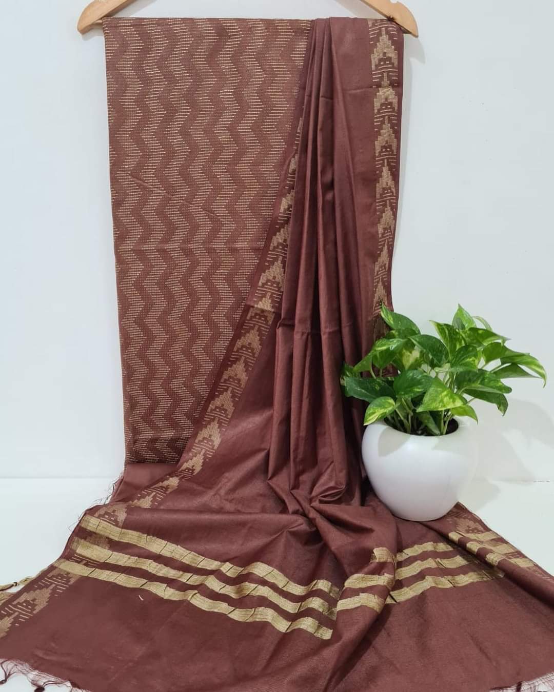 SEMI TUSSAR SILK SUITS