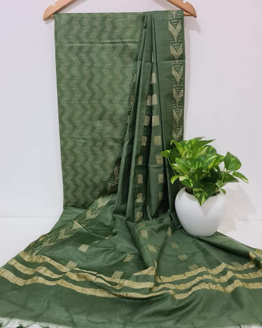 SEMI TUSSAR SILK SUITS