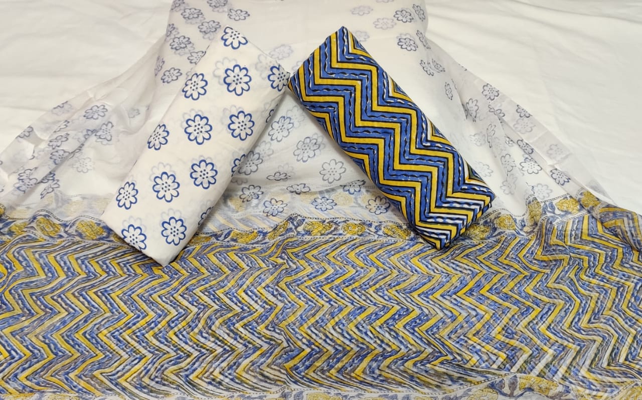 Beautiful block printed cotton suits