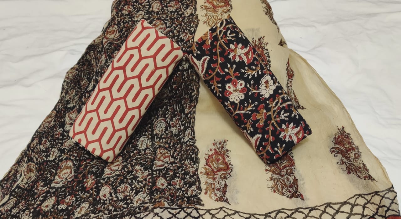 Beautiful block printed cotton suits