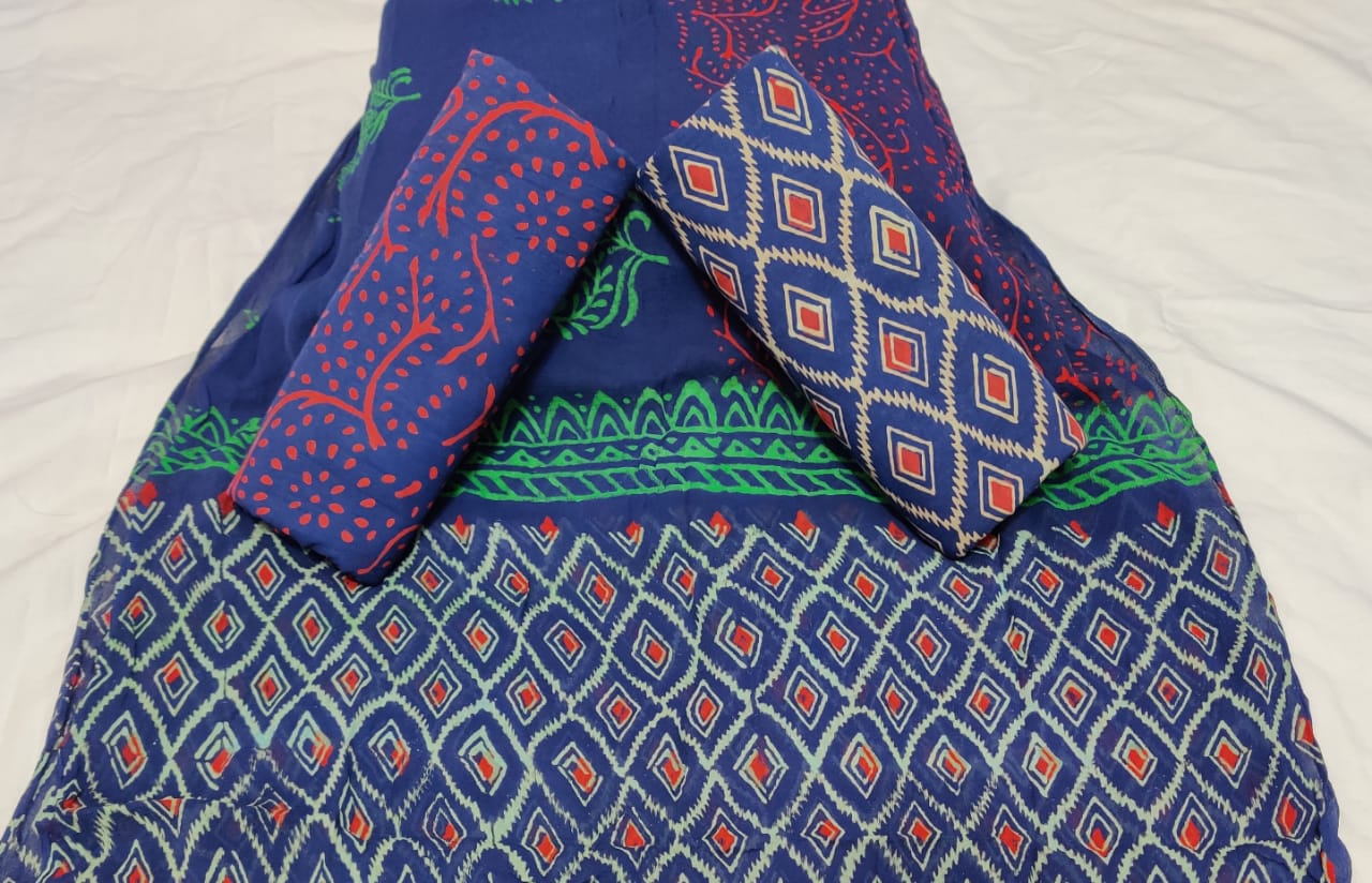 Beautiful block printed cotton suits