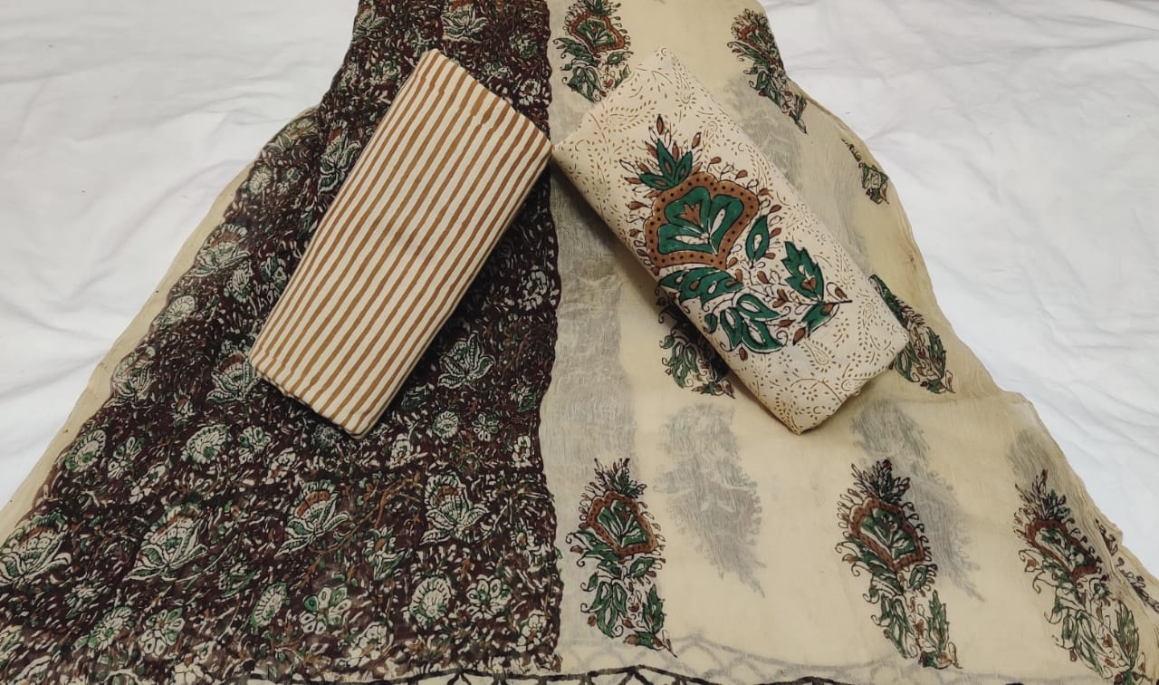 Beautiful block printed cotton suits