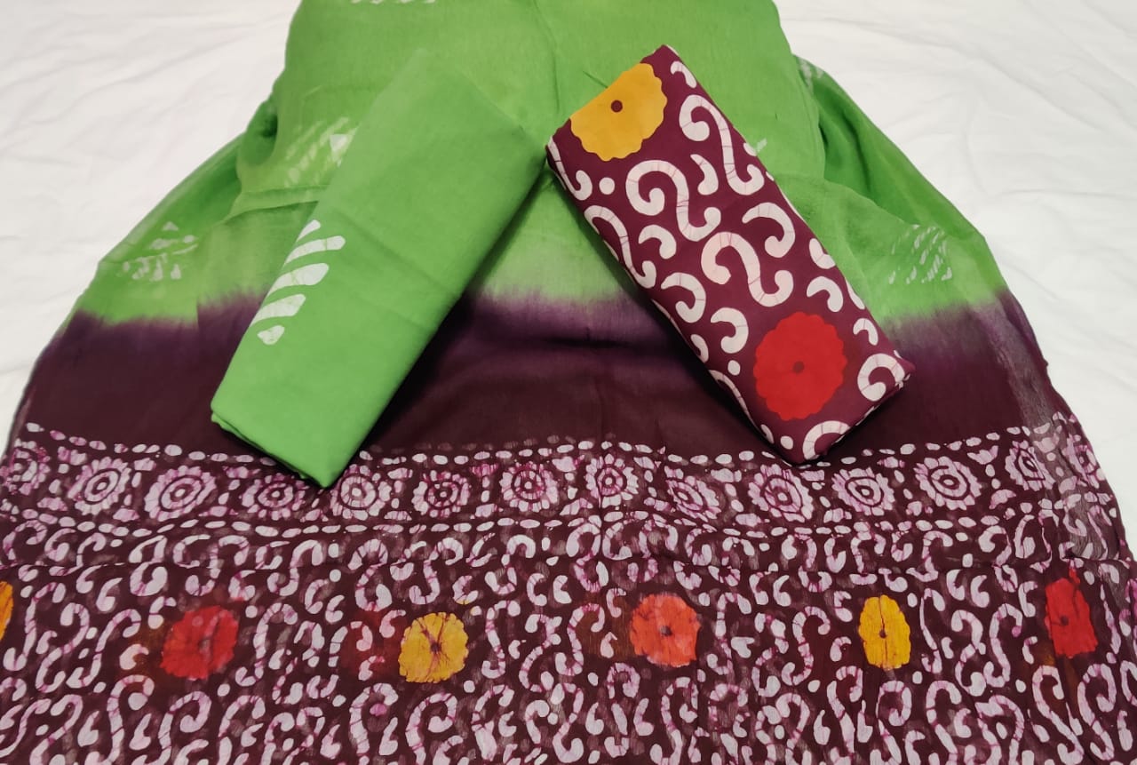 Beautiful block printed cotton suits