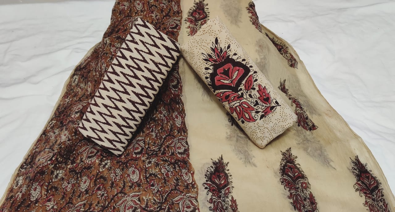 Beautiful block printed cotton suits
