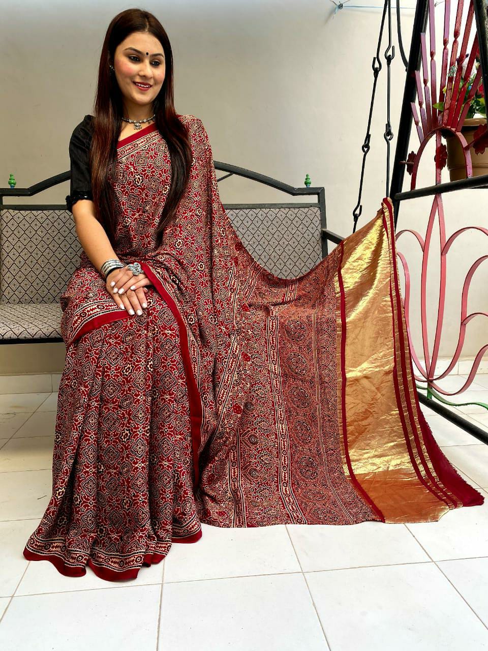 Authentic Ajrakh Hand Block Print