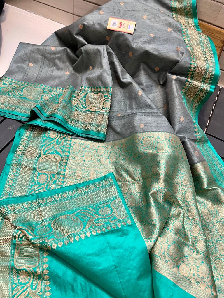 Tussar kanchi silk