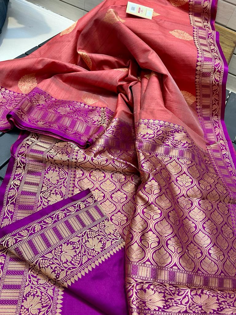 Tussar kanchi silk