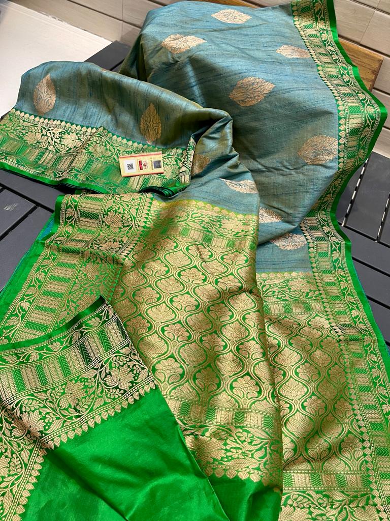 Tussar kanchi silk