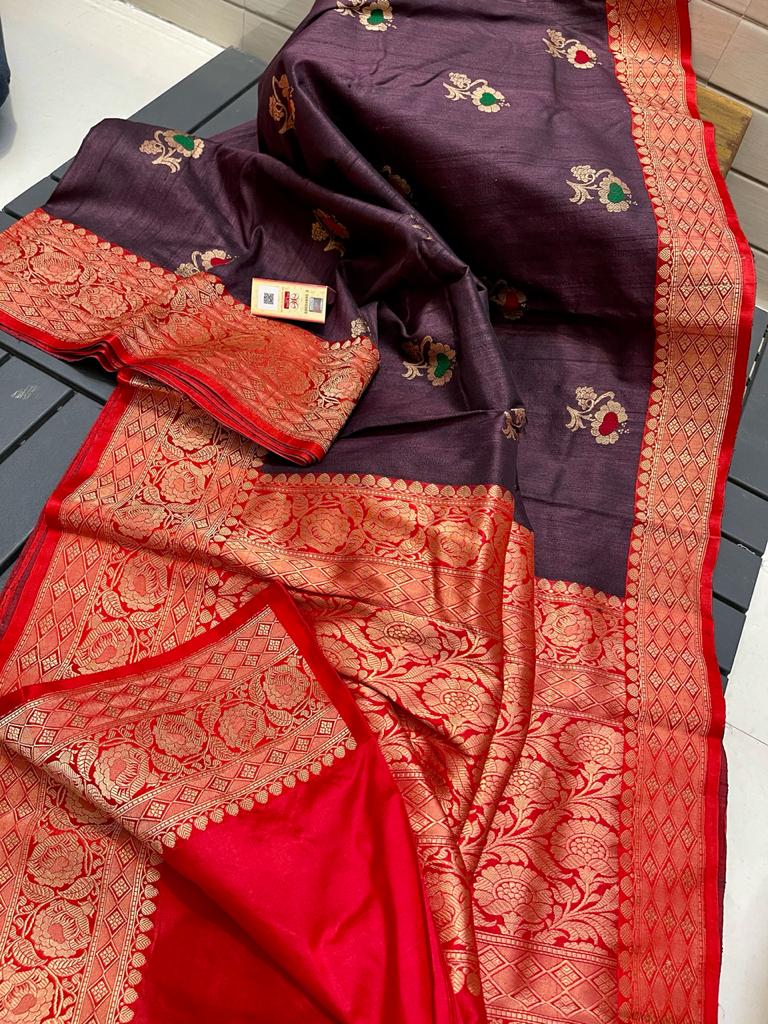 Tussar kanchi silk