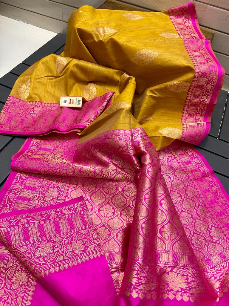 Tussar kanchi silk
