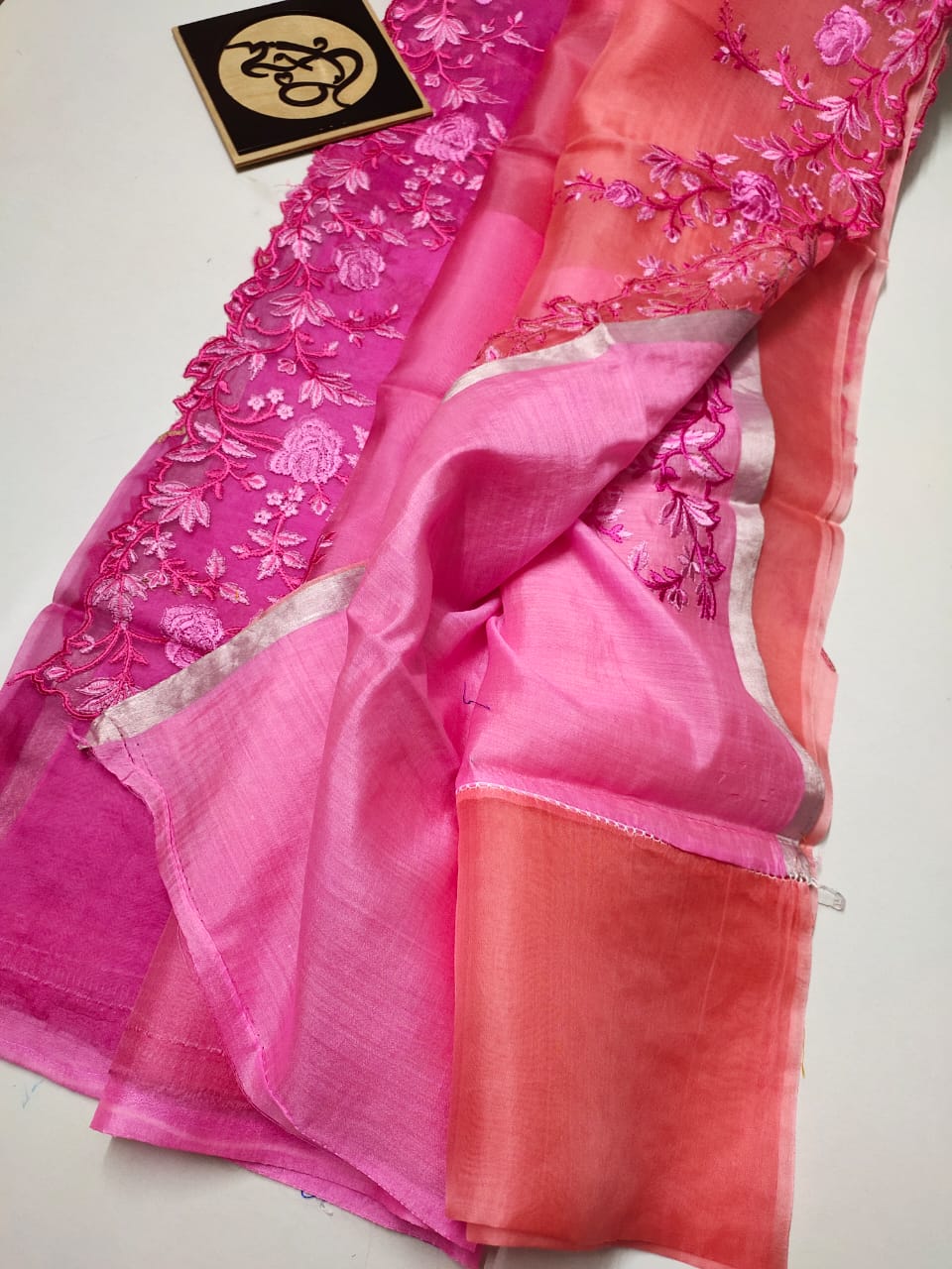 Pure Kora Silk tri color