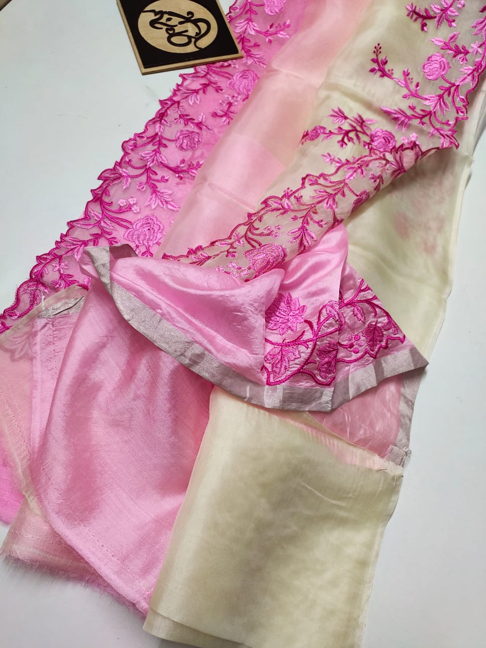 Pure Kora Silk tri color