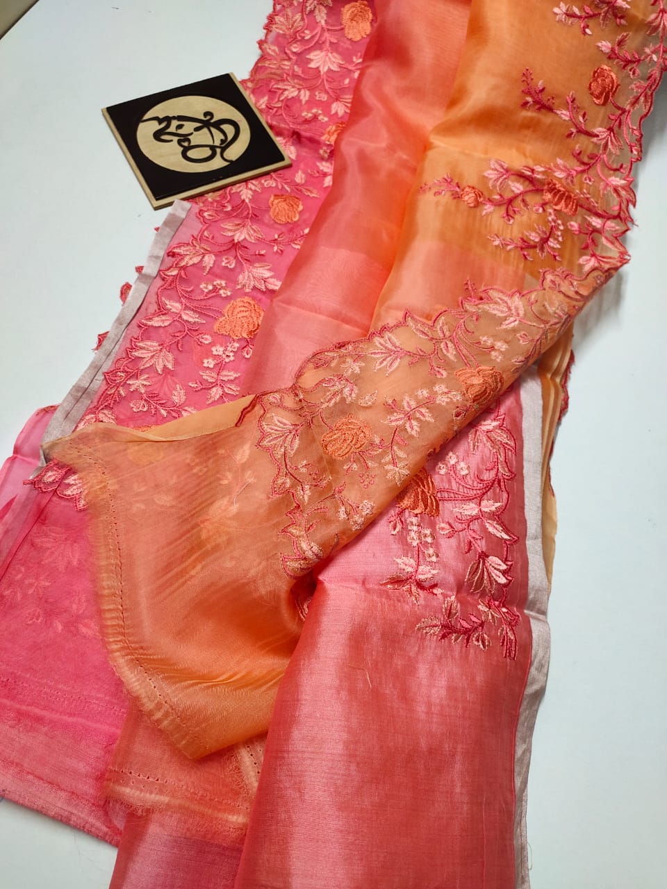 Pure Kora Silk tri color
