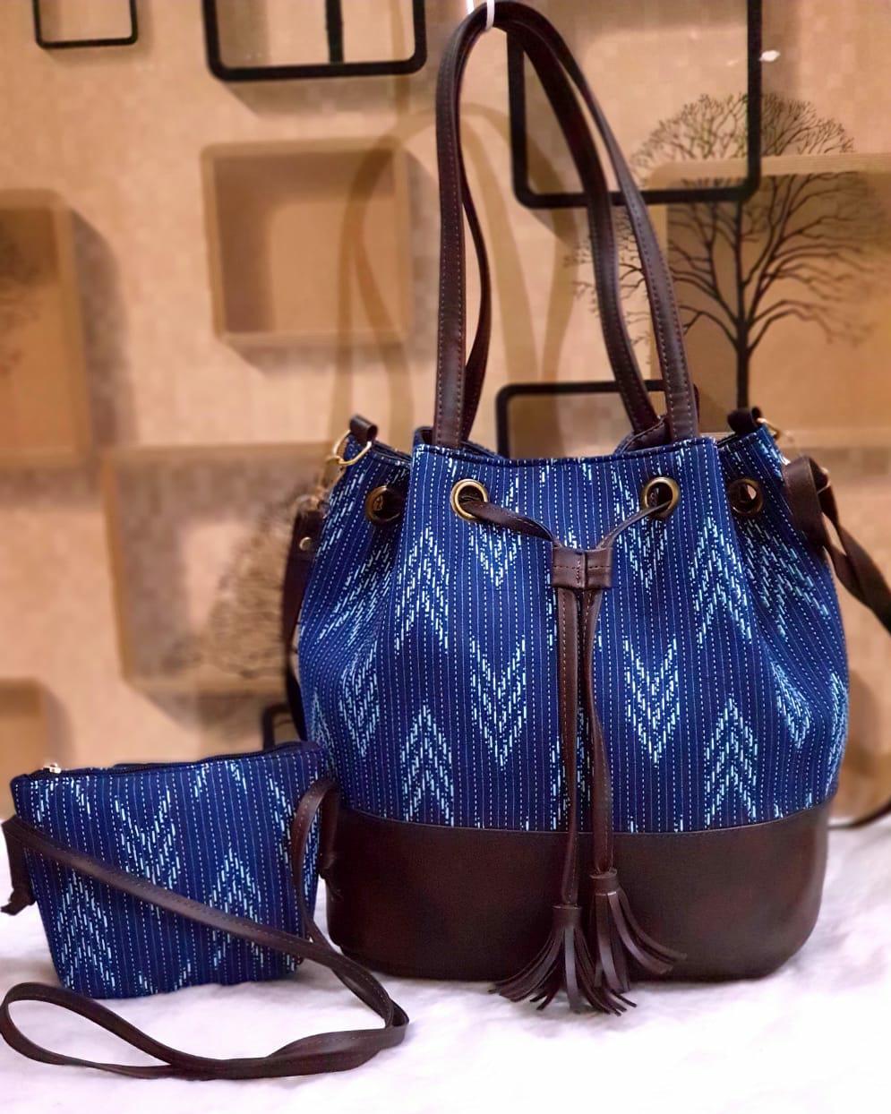 Bucket shaped handbag